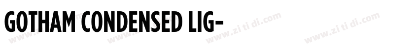 GOTHAM CONDENSED LIG字体转换